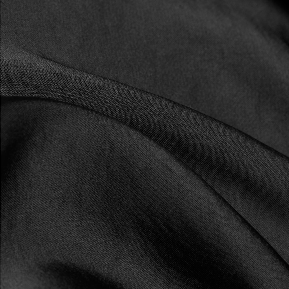 Aritzia Wilfred black satin midi slip dress - Picture 5 of 8